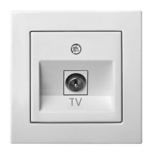 Liregus Epsilon tv ligzda, gala, bez rāmja - balta