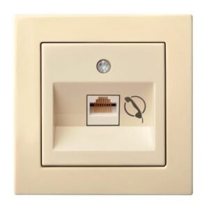 Liregus Epsilon 1. klases slēdzis telefona ligzda rj11, 3 kat., bez rāmja - smilšu