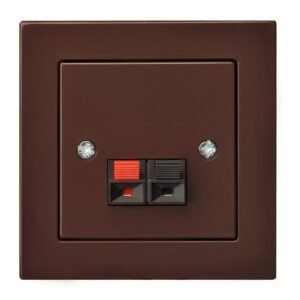 Liregus Epsilon 2-vietīga akustiskā rozete bez rāmja - brūna