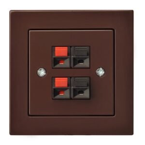 Liregus Epsilon 4-vietīga akustiskā rozete bez rāmja - brūna