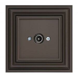 Liregus Retro tv-12db zemapmetuma rozete caurejošā - matēta brūna