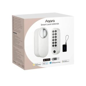 Aqara U200 viedā durvju slēdzene — retrofit, Matter (balta)