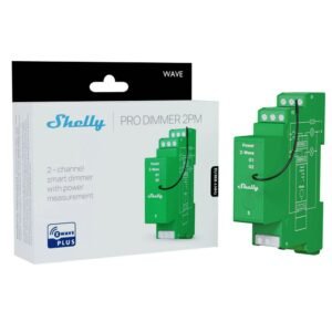 Shelly Wave Pro Dimmer 2PM, viedais relejs ar jaudas mērītāju