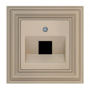 Liregus Retro leņķa vāks 1xrj45/tv/hdmi/usb - matēta bēša