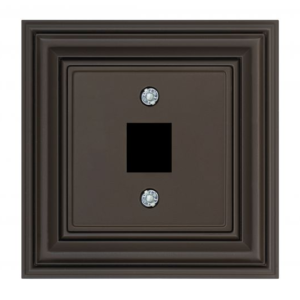 Liregus Retro taisns vāks 1xrj45/tv/hdmi/usb - matēta brūna