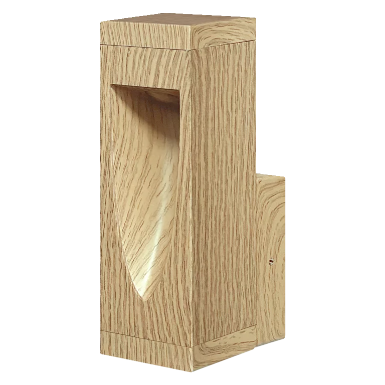 Āra / dārza apgaismojums SMART OUTD WIFI TRUNK SQ WALL RGBW LEDV koka imitācija