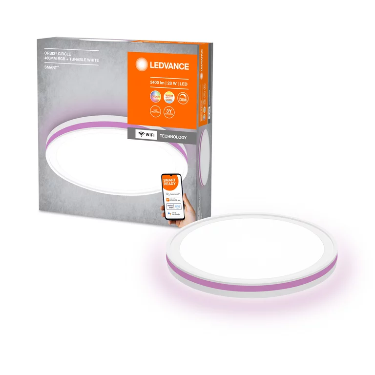 Gudrā lustra / lampa SMART WIFI ORBIS CIRCLE460 RGBTW BK - Image 4