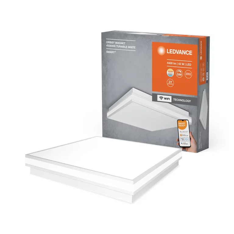 Gudrā lustra / lampa SMART WIFI ORBISMAGNET 450X450TW WTLEDV balta - Image 2