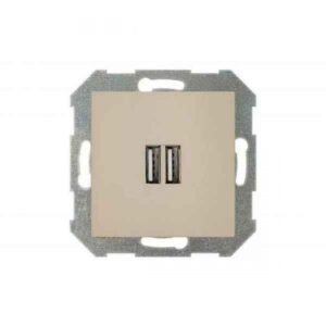 Liregus Retro usb ligzda 3.4a 220v - matēta bēša