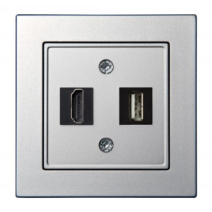 Liregus Epsilon hdmi+usb ligzda - metālisks