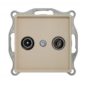 Liregus Retro tv+r zemapmetuma rozete caurejošā-8db - matēta bēša