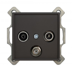 Liregus Retro tv+r+sat zemapmetuma rozete gala - matēta melna