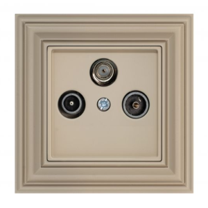 Liregus Retro tv+r+sat zemapmetuma rozete gala - matēta bēša