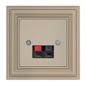 Liregus Retro 2-vietīga akustiskā rozete - matēta bēša