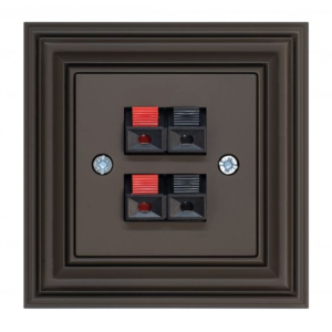 Liregus Retro 4-vietīga akustiskā rozete - matēta brūna