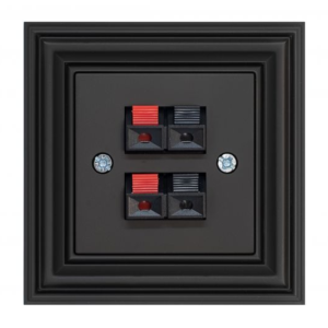 Liregus Retro 4-vietīga akustiskā rozete - matēta melna