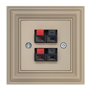 Liregus Retro 4-vietīga akustiskā rozete - matēta bēša