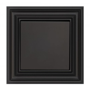 Liregus Retro taustes poga 10a - matēta melna