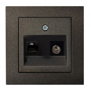 Liregus Epsilon tv un dat ligzda bez rāmja - melna