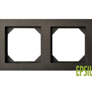 Liregus Epsilon slimline rāmis, 2-vietīgs - melns