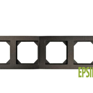 Liregus Epsilon slimline rāmis, 4-vietīgs - melns