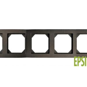 Liregus Epsilon slimline rāmis, 5-vietīgs - melns