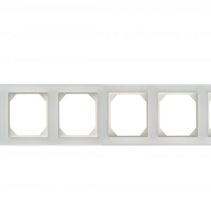 Liregus Epsilon rāmis 6-vietīgs - balts/stikls