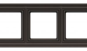 Liregus Retro rāmis 3-vietīgs - matēta brūna