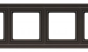 Liregus Retro rāmis 4-vietīgs - matēta brūna