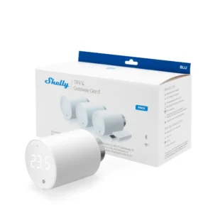 Shelly BLU TRV viedais termostatiskais radiatora vārsts (3-PACK) ar Bluetooth vārteju Gen3