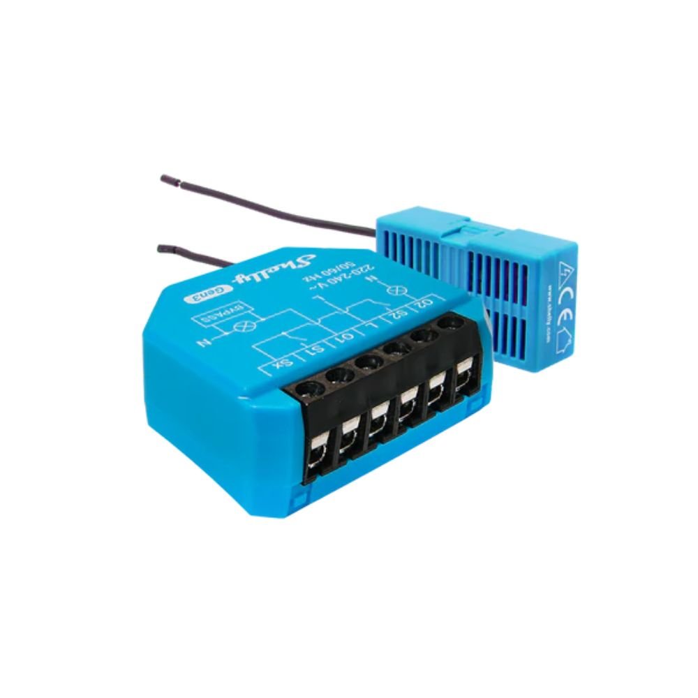 Shelly 2L Gen3, viedais 2-kanālu releja modulis bez neitrālā vada