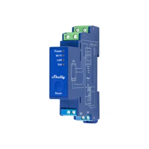 Shelly PRO Dimmer 0/1-10V PM (GEN3), viedais Wi-Fi+Ethernet kontrolieris ar 0-10V / 1-10V izeju un jaudas mērītāju