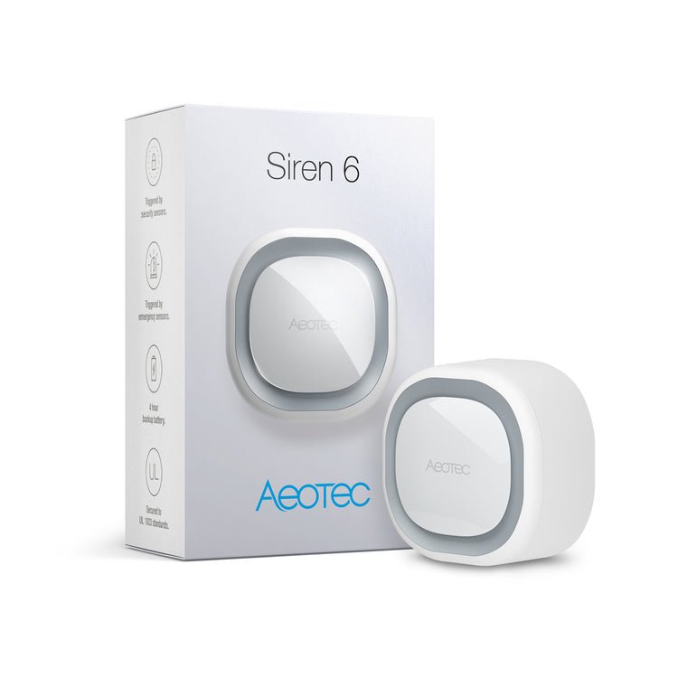 Aeotec Siren 6 - gudrās mājas sirēna