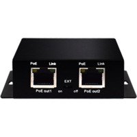 Gigabit PoE Pagarinātājs 30W PoE-in / 2 PoE-out