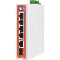 Industriāls PoE komutators 4FE(PoE)+1GE(Uplink)+1SFP(PoE 55W) DIN-Rail mount