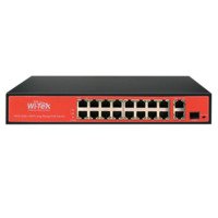 PoE Komutators 16FE(PoE)+2GE(Uplink)+1SFP (PoE 200W)