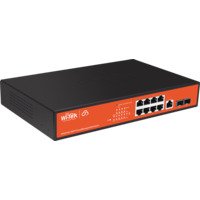 CLOUD L2 Gigabit pārvaldāms PoE komutators 8GE(PoE)+2SFP+1CON (PoE 150W)