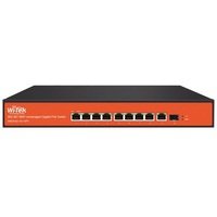 Gigabit PoE Komutators 8GE(PoE)+1GE(Uplink)+1SFP(Uplink)(PoE 400W)