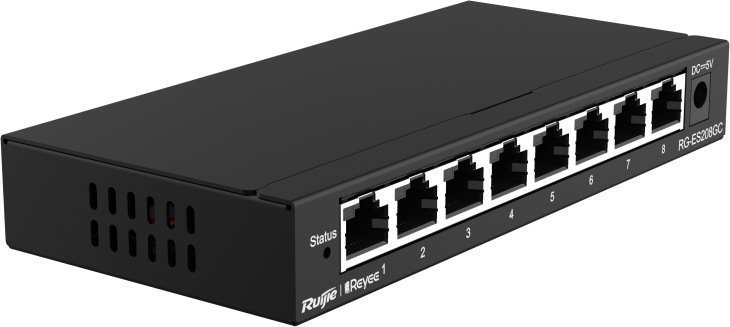 8 portu gigabitu komutators RG-ES208GC
