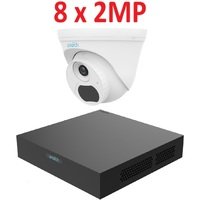 Uniarch 2MP IP videonovērošanas komplekts ar PoE (NVR + 8 kupola kameras)