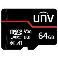 64GB UNV microSD atmiņas karte āra apstākļiem MLC/TLC C10/U3/V30/A1 95/70Mbps.